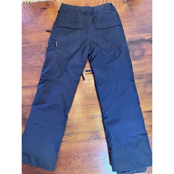 Quiksilver Snow Pants Youth 12 Black Waterproof Dryflight Ski Snowboard Pants - Picture 2 of 11